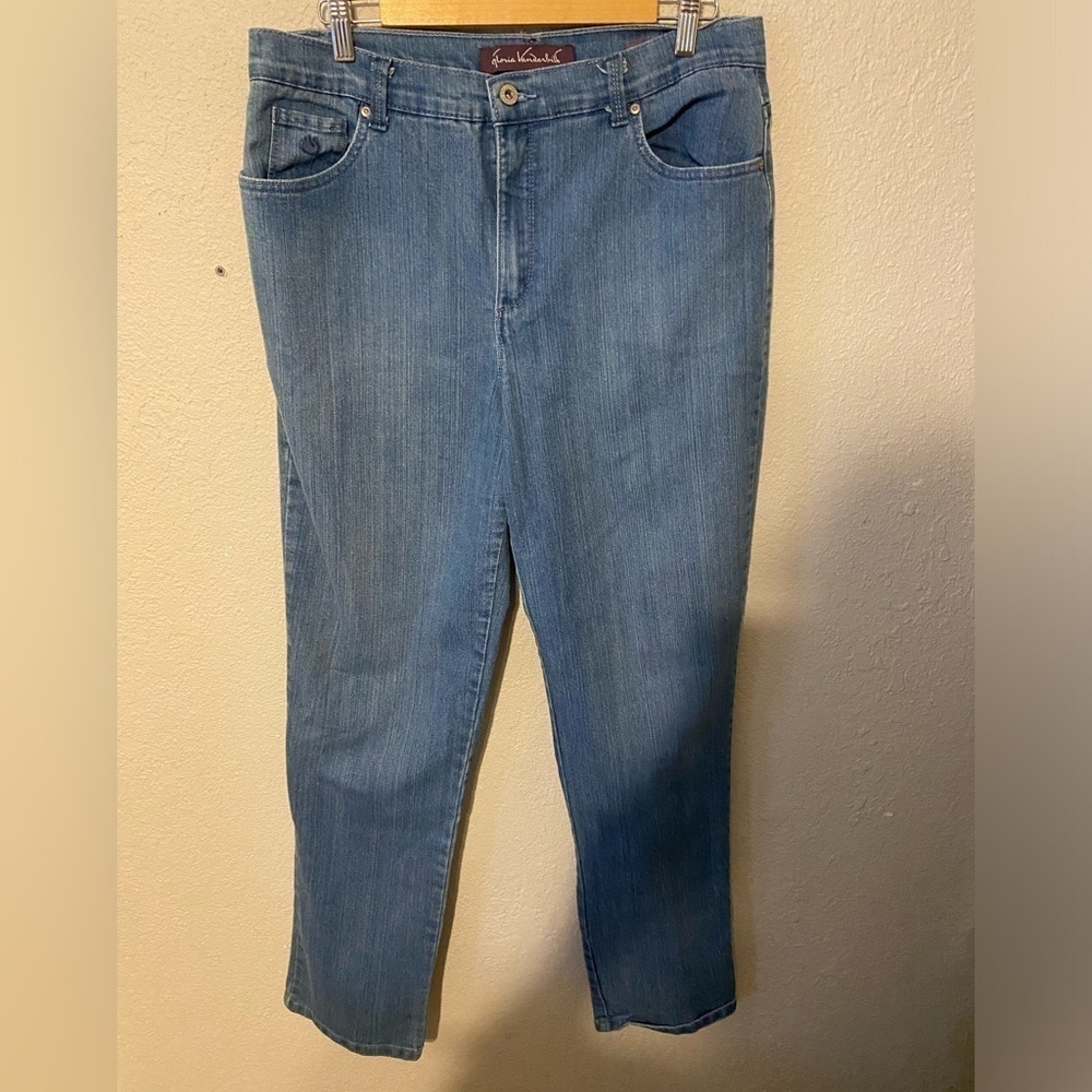 Gloria Vanderbilt Womens Size 14 Amanda  Blue Jeans